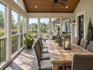 farmhouse style screened porch - screened-porch-contractor-bastrop-tx